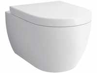 Alpenberger Dusch WC Toilette aus Keramik | Hänge WC Spülrandlos mit Bidet &