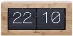 Karlsson KA5642WD Tisch Wanduhr XL Flip Clock Holz 17,5 x 37 x 9 cm Bambusholz