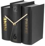 Karlsson KA5729 Book Uhr, Tischuhr, Papier, Schwarz, One Size