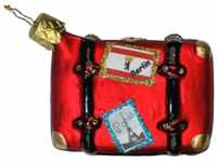 Inge-glas Weihnachts-Anhänger Reisekoffer rot