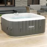 Arebos Aufblasbarer Spa Pool | f&uuml;r drinnen und drau&szlig;en | Whirlpool 4 Personen 