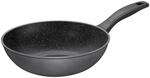 STONELINE Wok 30 cm, auch f&uuml;r &ouml;l- und fettfreies Braten, Wok Pfanne antihaft