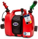 h&uuml;nersdorff 805062 PROFI Doppelkanister / Kombikanister f&uuml;r Kraftstoff und &Ouml;l mit