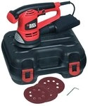 Black+Decker Exzenterschleifer (480W inklusive Staubfangsack, Klett-Fix-System,