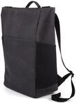 Salzen Sleek Line Nubuk Leather Rucksack, 48 cm, 17 Liter, Charcoal Black