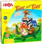 HABA Tier auf Tier &ndash; Stapelspiel aus Holz mit 29 Tieren, Balance- und
