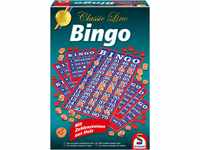 Schmidt Spiele 49089 Classic Line, Bingo, mit Zahlensteinen aus Holz, bunt