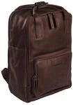 The Chesterfield Brand Wax Pull Up Rucksack Leder 40 cm Laptopfach