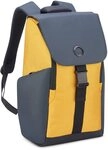 DELSEY PARIS - Securflap - weicher Rucksack - 45 x 31 x 14 cm - 21 Liter - S - Gelb