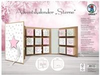 Ursus 17860001F - Adventskalender in Buchform, Sterne, ca. 22,4 x 16,1 x 5,3 cm, aus
