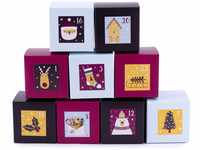 Adventskalender zum Befüllen Boxen Balu 24 Geschenkboxen Schachteln Weihnachten,