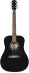 Fender CD-60 Dreadnought V3 DS Akustikgitarre, Walnussgriffbrett, Schwarz, Inklusive