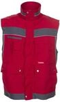 Planam 2537 Plaline Weste - Optimale Sicherheit und Komfort - Farbe: Rot/Schiefer -