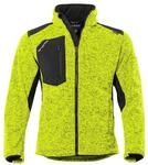 Qualitex Strick-Fleecejacke Unisex kiwi/meliert Gr&ouml;&szlig;e: XL; gef&uuml;tterte, w&auml;rmende