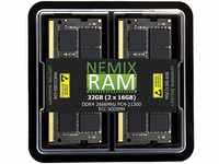 NEMIX RAM Arbeitsspeicher (32 GB (2 x 16 GB) DDR4-2666 PC4-21300 ECC SODIMM,