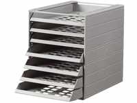 Durable Schubladenbox Idealbox Basic 7, 250 x 332 x 322, grau, 1712002050