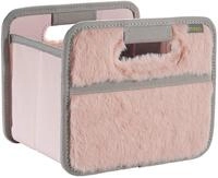 meori Faltbox Mini in Ros&eacute;/Pl&uuml;sch &ndash; Kleine Klappbox mit Griffen &ndash; Geschenkidee