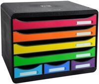 Exacompta 307798D Ablagebox Iderama Querformat mit 7 Schubladen f&uuml;r DIN A+