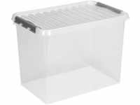 Sunware Q-Line Box – 72 Liter 600 x 400 x 420 mm – transparent/grau