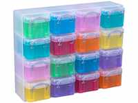 Really Useful Box Organizer-Box, verschiedene Farben, 16 Stück 0.14 Litre farblich