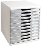 Exacompta 302041D Ablagebox Modulo mit 10 Schubladen f&uuml;r DIN A4+ Dokumente.