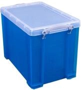 Really Useful Aufbewahrungsbox aus Karton, 19 TB, 19 l, Transparent/Blau
