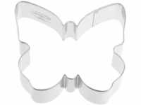 Dr. Oetker 1883 Ausstecher Schmetterling, Weißblech, Silber