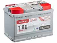 Accurat Traction T80 AGM Batterie - 12V, 80Ah, zyklenfest, bis 30% mehr...