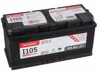Accurat Impuls I105 AGM Autobatterie - 12V, 105Ah, 950A, zyklenfest,...