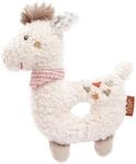 Fehn Baby Ring Greifling Lama - Kuscheltier Babyspielzeug mit Rassel -