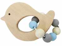 Hess Holzspielzeug 11110 - Greifling aus Holz mit kleiner Kugelkette, Nature Serie