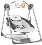 LIONELO Otto Baby Wippe, Baby Schaukel, Spielbogen mit interaktiven Spielzeugen, 5