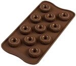 silikomart | SCG49 Silikonform f&uuml;r CHOCO CROWN Pralinen, Antihaft, 11 Pralinen,