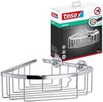 tesa ALUXX Eckduschkorb, Aluminium, verchromt, garantiert rostfrei, inkl.