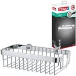 tesa ALUXX Badablage, Aluminium, verchromt, garantiert rostfrei, extra tiefer Boden,