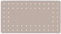 WENKO Wanneneinlage Mirasol Taupe - Antirutsch-Badewannenmatte mit Saugn&auml;pfen,