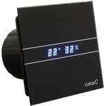 Cata E 100 GTH BK Bad-Abzieher, Timer Hygro, 8 W, Schwarz
