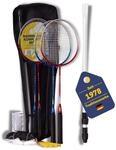 Best Sporting Federball Set Erwachsene und Kinder I Badminton Set bestehend aus Netz,