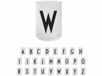 Design Letters Persönliches Trinkglas (W) | Dekorative Wassergläser 350 ml | Ideal