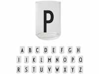 Design Letters Persönliches Trinkglas (P) | Dekorative Wassergläser 350 ml |...