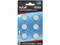 HyCell 6x CR2025 Batterie Lithium Knopfzelle 3V / Qualitativ hochwertige