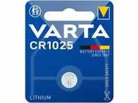 VARTA Batterien Knopfzelle CR1025, 1 Stück, Lithium Coin, 3V, kindersichere