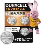 Duracell CR2032 Knopfzellen, CR 2032 Lithium Knopfzelle 3 V (4 St&uuml;ck), ideal f&uuml;r