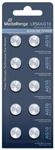 MediaRange Premium Alkaline Knopfzellen, AG10 I LR54 I 1.5V, 10er Pack, MRBAT112