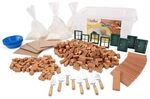teifoc Gruppenbaukasten - Steinbaukasten 502, Bastelset f&uuml;r bis zu 8 Kinder