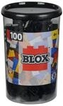 Simba 104118916 - Blox, 100 Schwarze Bausteine f&uuml;r Kinder ab 3 Jahren, 8er Steine,