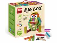 bioblo Big Box Multi Mix mit 340 Stück | Nachhaltige Bunte Bauklötze für...