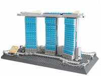 Wange Marina Bay Sands Hotel von Singapur Architektur-Modell, mit Bausteinen