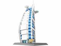 Wange Burj al Arab von Dubai Architektur-Modell, zur Montage mit mit Bausteinen