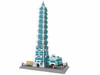 Wange Taipei 1010 von Taiwan Architektur-Modell, zur Montage mit Bausteinen